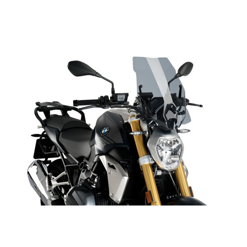Puig Naked New Generation Touring Screen To Suit BMW R1250R (2019 - 2022) Includes Supports - Smoke