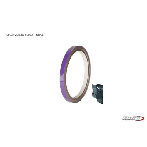 Puig Universal Wheel Rim Strips (Purple) With Applicator