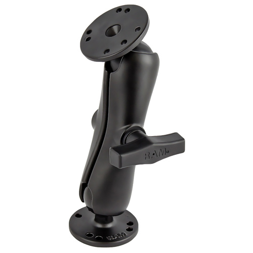 RAM-101U - RAM® Double Ball Mount with Two Round Plates