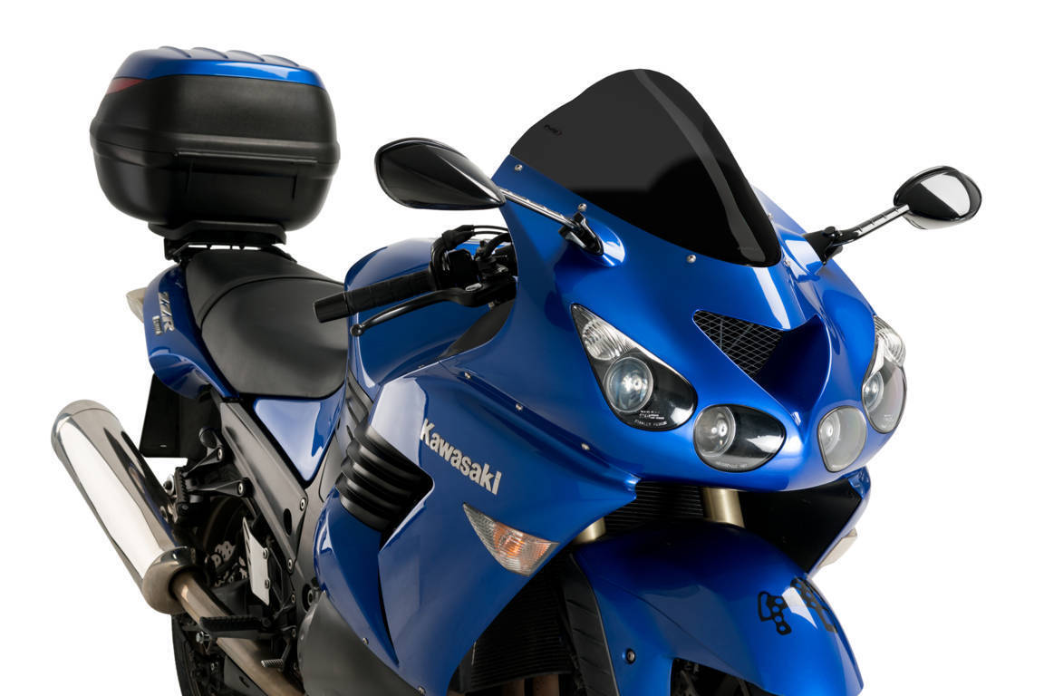 Puig Racing Screen For Kawasaki ZZR1400 2006 Onwards Dark Smoke Aus Distributor