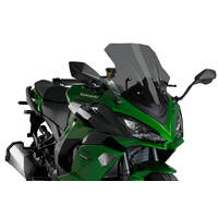 Puig Racing Screen Compatible With Kawasaki Z1000SX/Ninja 1000 SX (Dark Smoke)