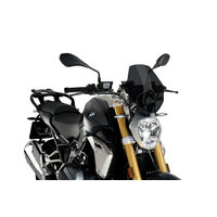 Puig New Generation Sport Screen Compatible With BMW R1250R 2019 - Onwards (Dark Smoke)