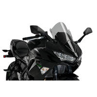 Puig Z-Racing Screen Compatible with Kawasaki Ninja 650 2020 - Onwards (Light Smoke)