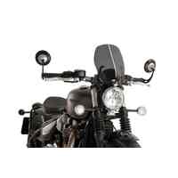 Puig New Generation Touring Screen Compatible With Triumph Bonneville Bobber 2017 - Onwards (Dark Smoke)