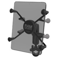 RAM-B-149Z-UN8U - RAM Handlebar Rail Mount with Zinc Coated U-Bolt Base and Universal X-Grip™ II Holder for Small Tablets