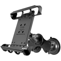 RAM-B-189-TAB8U - RAM Double Twist Lock Suction Cup Mount with Tab-Tite™ Universal Spring Loaded Cradle for 10" Tablets with HEAVY DUTY CASES