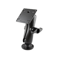RAM-D-101U-246 - RAM D Size 2.25" Ball Mount with 3.68" Round Plate & 4.75" Square Plate VESA 75mm and 100mm Hole Patterns