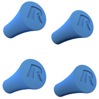 RAP-UN-CAP-4-BLUEU - RAM X-Grip Blue Rubber Cap 4-Pack