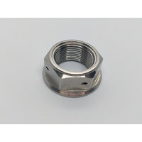 RaceFasteners Titanium Drilled Rear Axle Nut For BMW S1000RR