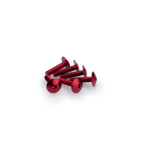 Puig KIT SCREWS DOMED M6X25MM. C/RED