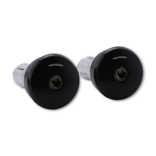 HIGHSIDER CURVE HANDLEBAR ENDS, BLK