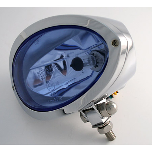 HIGHSIDER IOWA MAIN HEADLIGHT, CHR/BLU