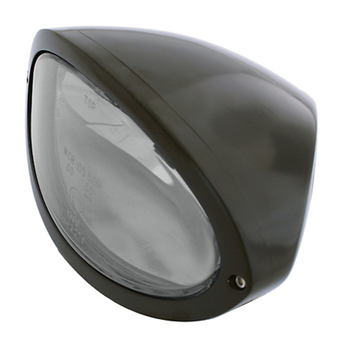 HIGHSIDER IOWA MAIN HEADLIGHT, BLK/CLR