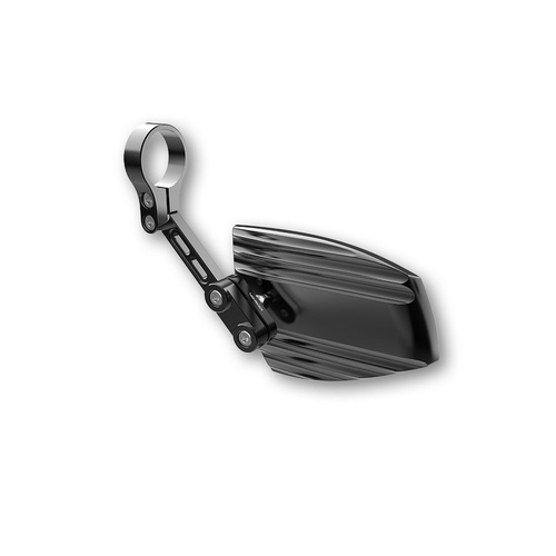 HIGHSIDER WAVE HANDLEBAR END MIRROR, BLK