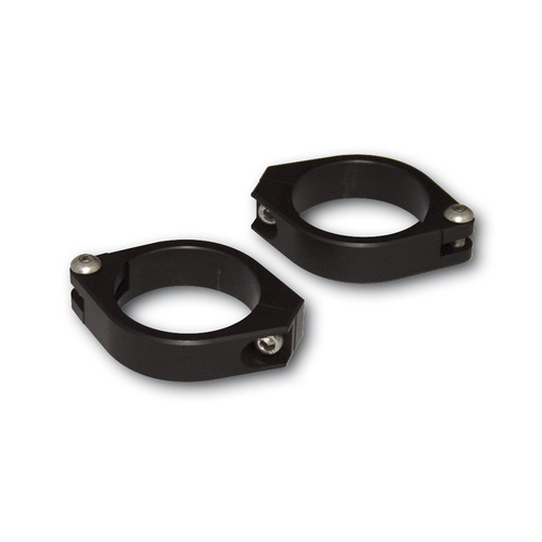 HIGHSIDER FORK PIPE CLAMPS, BLK, 42-43MM