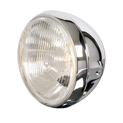 HIGHSIDER BRITISH-STYLE HEADLIGHT 7INCH, CHR