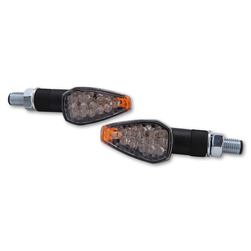 HIGHSIDER LED-WINKER PEAK, BLK, PAIR, SHORT