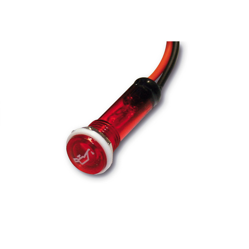 HIGHSIDER OIL WARNING LIGHT RED D.12MM