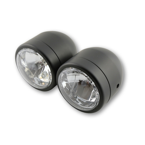 HIGHSIDER TWIN HEADLIGHT H4/H7, BLK