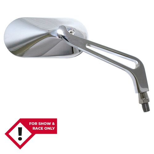 HIGHSIDER MIRROR ALU, OVAL, PAIR, CHR