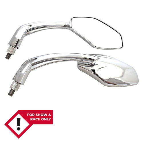 HIGHSIDER MIRROR LUCA, ALU, PAIR, CHR