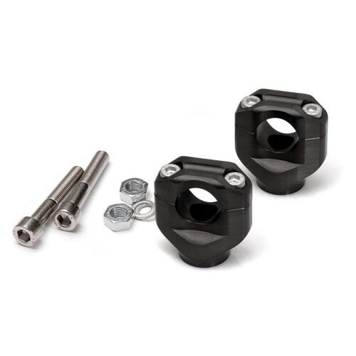 LSL Handlebar Clamps For Moto Guzzi V9 Bobber (2016 - Onwards) - Black