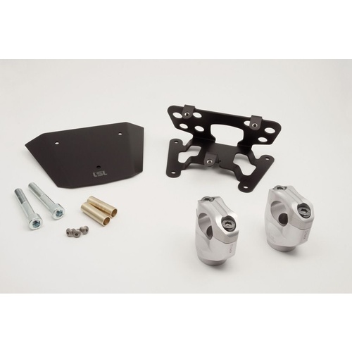 LSL 28.6mm Handlebar Clamps For Yamaha MT-07 (2014 - 2017) (Black)