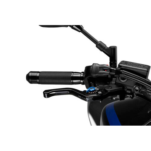 Puig Short 3.0 Brake Lever (Black With Blue Adjuster)