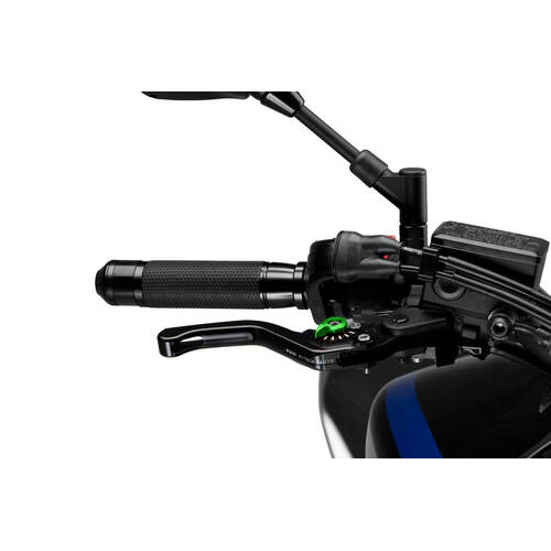 Puig Short 3.0 Brake Lever (Black With Green Adjuster)