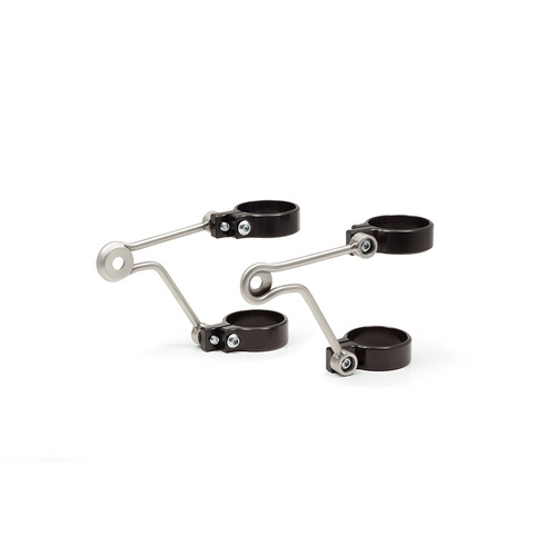 LSL Stainless Steel Headlight Brackets Without Indicator Holes (54mm clamps)
