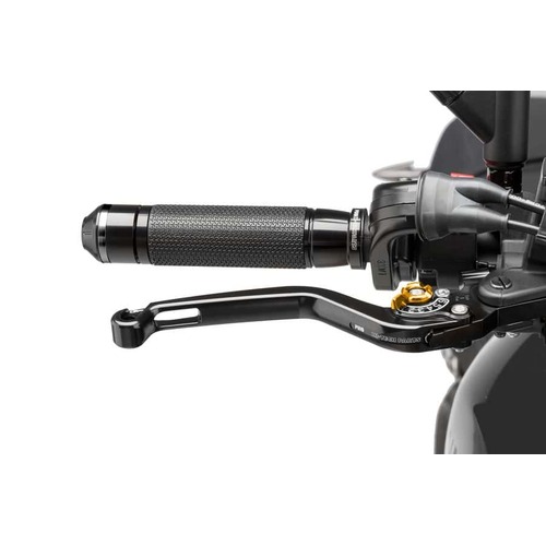 Puig Unfoldable 2.0 Brake Lever (Black Lever, Gold Adjuster)