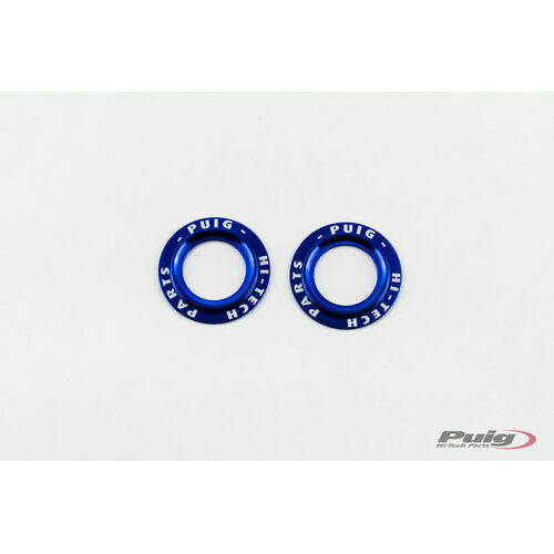 Puig Aluminium Rings For Swing Arm Protectors (Blue)