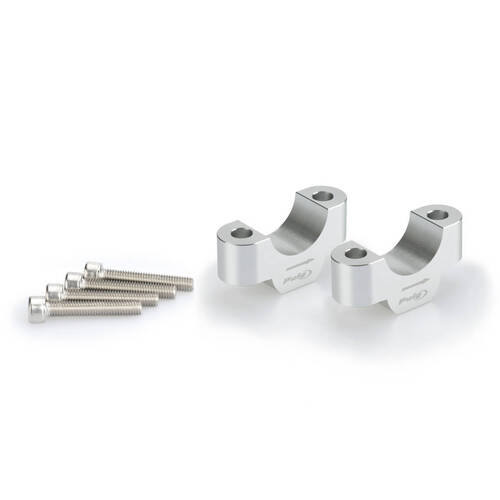 Puig 20mm High Risers For BMW R1200/R1250 Models (Silver)