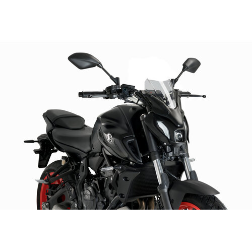 Puig New Generation Sport Screen For Yamaha MT-07 (2021 - Onwards) - Smoke