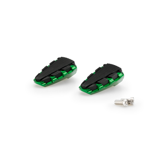 Puig FOOTPEGS HI-TECH TRAIL 2.0. RIG/LEFT C/GREEN