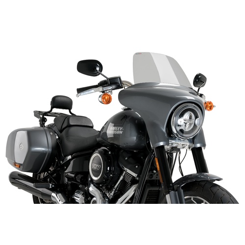 Puig High Road Touring Screen For Harley Davidson Softail Sport Glide FLSB (2018 - Onwards) - Smoke