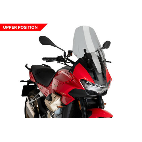 Puig Touring Screen For Moto Guzzi V100 Mandello (2023 - Onwards) - Smoke