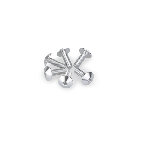 Puig KIT 6 SCREWS M5X15 DIAM. HEAD 11,8MM C/SILVER