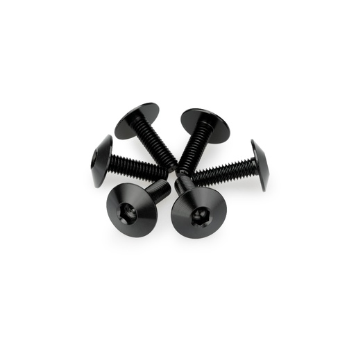 Puig KIT 6 SCREWS M6X20 DIAM. HEAD 16,8MM C/BLACK