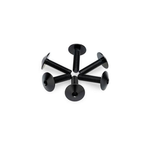 Puig KIT 6 SCREWS M5X20 DIAM. HEAD 13,9MM C/BLACK