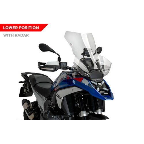 Puig Touring Screen For BMW R1300GS With ACC/Radar (2023 - Onwards) - Clear