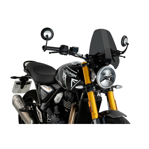 Puig New Generation Sport Screen For Triumph Speed 400 / Scrambler 400 X (2024 - Onwards) - Dark Smoke