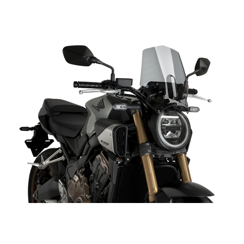Puig New Generation Sports Screen For Honda CB650R Neo Sports Cafe (2024 - Onwards) - Smoke