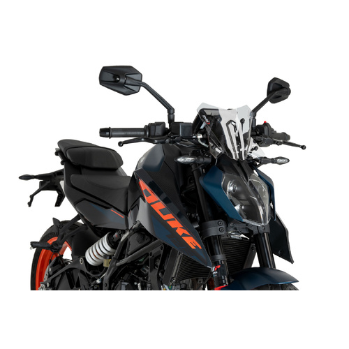 Puig New Generation Sport Screen For KTM 125/390 Duke (2024 - Onwards) - Clear