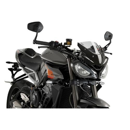Puig New Generation Sport Screen For Triumph Street Triple 765 R/RS (2023 - 2025) - Smoke