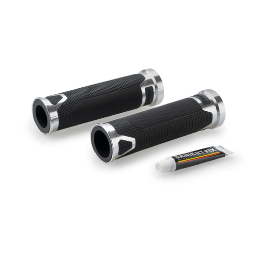 Puig GRIPS BY PAIR PUIG HI-TECH REVVING 123MM C/SILVER