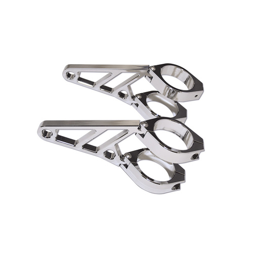 HIGHSIDER CNC ALU HEAD BRACKET 35-37MM CHR