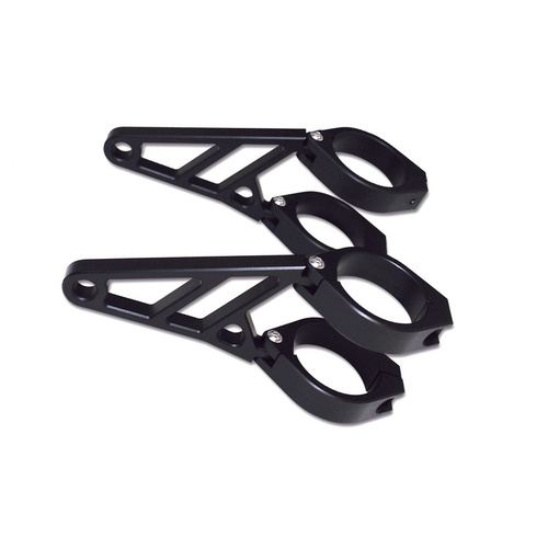 HIGHSIDER CNC ALU H/L BRKT 38-41MM BLK