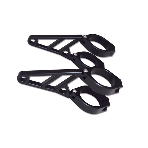 HIGHSIDER CNC ALU H/L BRKT 42-43MM BLK