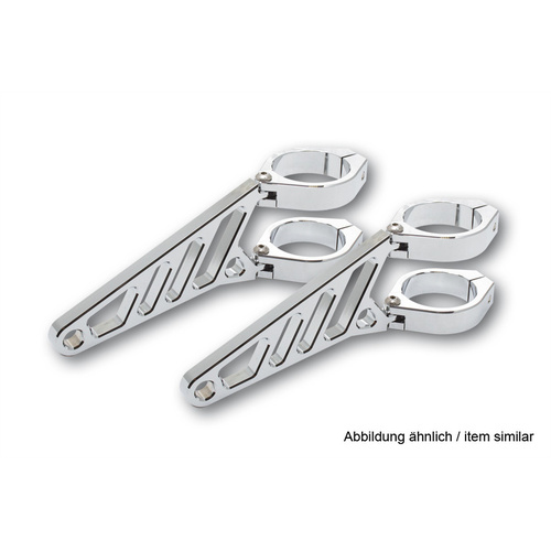 HIGHSIDER CNC ALU HEAD BKT LONG CHR
